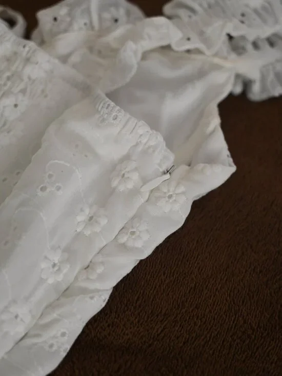 White Ruffle Dress - Picture 9 of 10